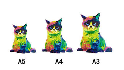 Puzzle de Madera Arcoíris para Gatos - Juguete de Desarrollo Cognitivo - Image 5