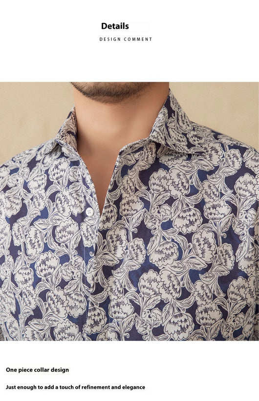 Cardigan Estampado de Manga Larga para Hombre - Image 13