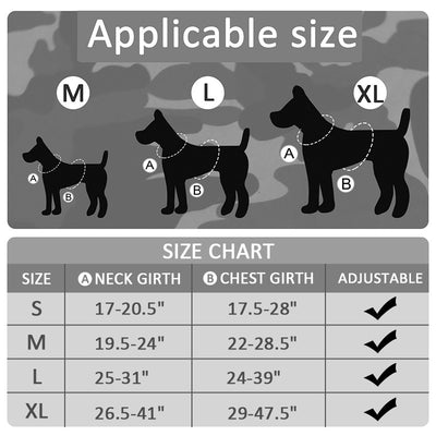 Arnés Táctico de Tracción para Mascotas Grandes - Camuflaje Profesional - Image 8