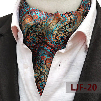 Bufanda Jacquard de Poliéster Estilo Británico para Hombre - Image 25