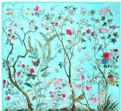 Pañuelo de Seda Twill Estampado Flores y Aves Jungle 130cm Protección Solar - Image 55