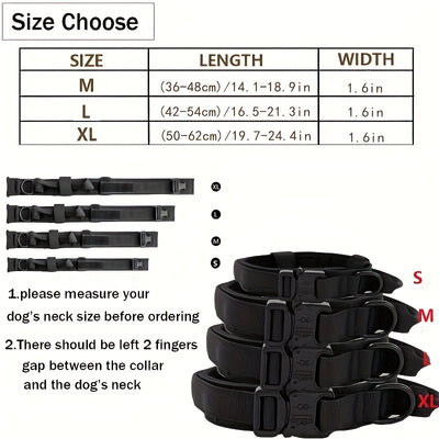 Collar Táctico Militar Reforzado para Perros Medianos y Grandes con Manija de Control - Image 12
