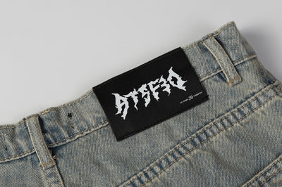Jeans de Diseño Industrial Americano con Lavado Pesado - Image 15