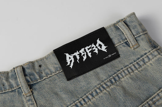 Jeans de Diseño Industrial Americano con Lavado Pesado - Image 15