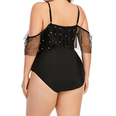 Traje de Baño Bikini con Tirantes Escote Profundo y Volantes de Tul - Image 11
