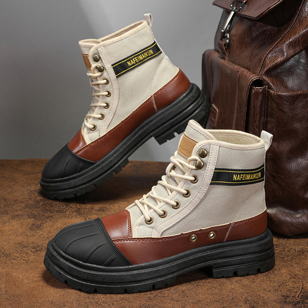 Botas Martin Altas Estilo Británico para Hombre