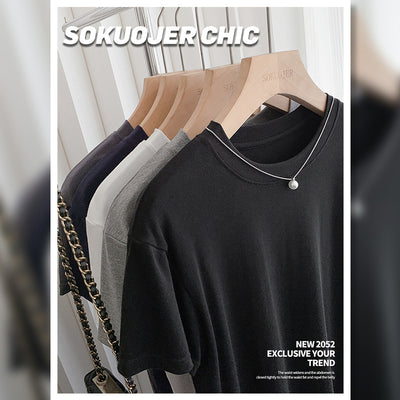 Blusa Ajustada de Modal para Mujer - Manga Corta Elástica Cuello Redondo - Image 3