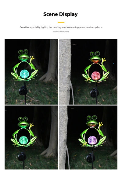 Lámpara Solar Decorativa Rana para Jardín - Image 15