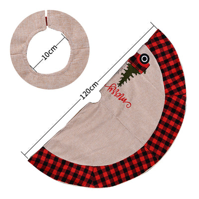 Falda para Árbol de Navidad de Lino 120CM - Decoración Navideña Premium - Image 9