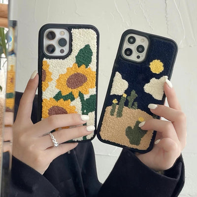 Funda Protectora Girasol Peluche para Celular - Image 3