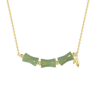 Pulsera de Jade Hetian Estilo Chino con Bambú y Protección - Para Mujer - Image 6