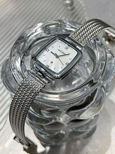 Reloj Cuadrado Retro Vintage para Mujer con Diseño Estrellado - Image 11