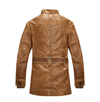 Chaqueta de Cuero para Hombre con Cierre - Image 10