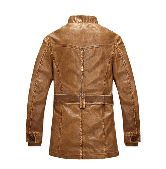 Chaqueta de Cuero para Hombre con Cierre - Image 10