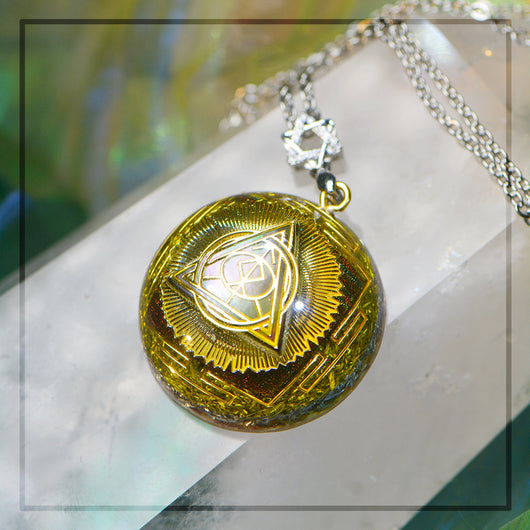 Collar Colgante de Cristal de Alta Frecuencia