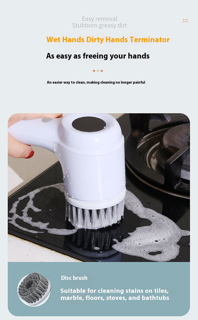 Cepillo Eléctrico Multifuncional para Limpiar Cocina y Hogar - Image 9