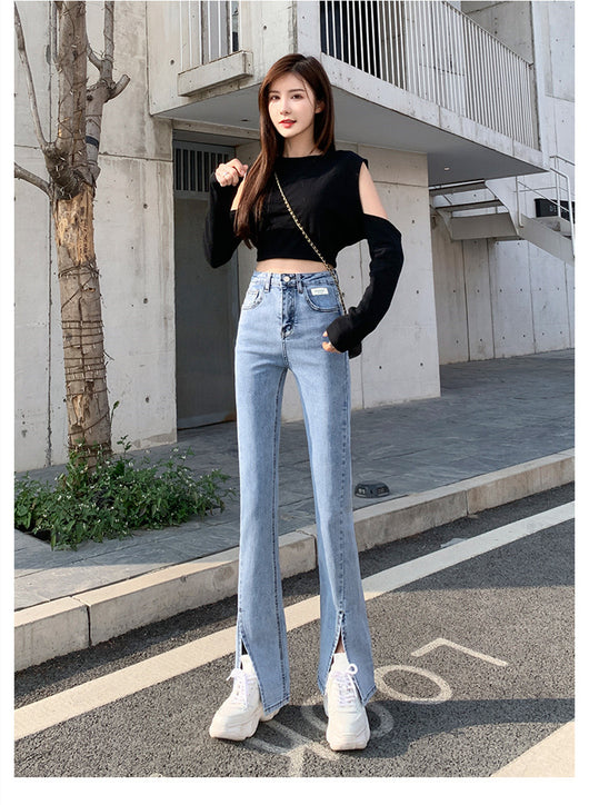 Pantalones Jeans Acampanados de Cintura Alta para Mujer - Tendencia Verano y Otoño - Image 16