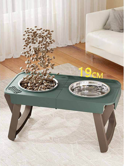 Comedero Plegable Elevado para Mascotas con Base Antideslizante en Acero Inoxidable - Image 18
