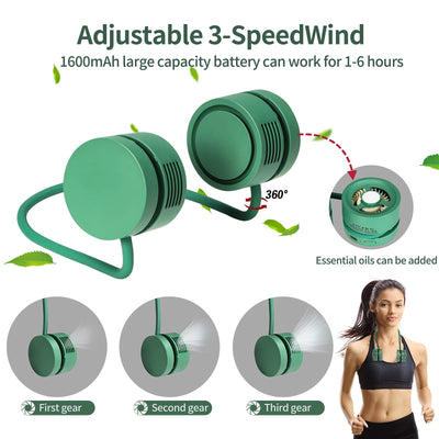 Ventilador Portátil de Cuello sin Aspas con USB y Aromaterapia - Image 5