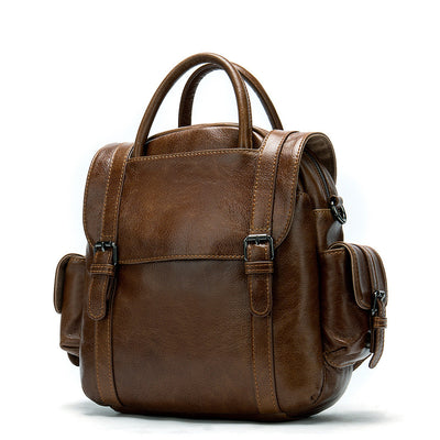 Mochila Retro de Cuero Multifuncional para Mujer - Image 19
