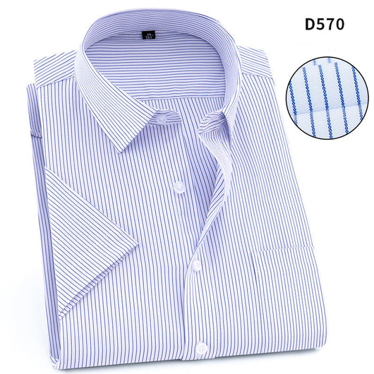 Camisa de Trabajo Manga Corta Hombre Color Sólido - Comodidad y Durabilidad - Image 5
