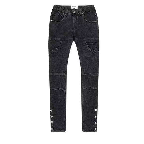 Pantalones Vaqueros Hip Hop Desgastados con Zipper
