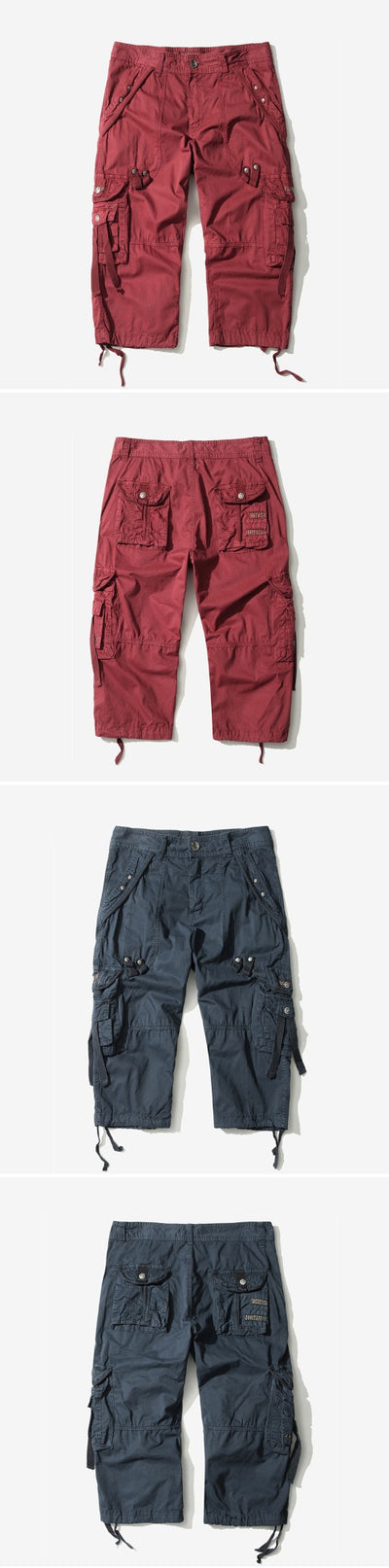 Pantalones Cortos Cargo con Múltiples Bolsillos para Playa - Image 12
