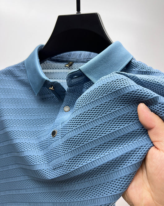 Camiseta Hombre Manga Corta Mesh Calada Seda de Hielo Premium - Image 3