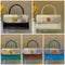 Bolso Cartera de Cuero Genuino con Patrón Pitón