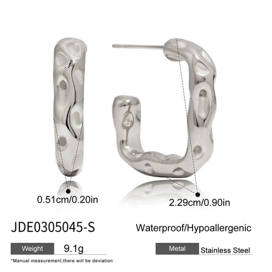 Aretes C Acero Inoxidable Lujo Europeo Minimalista - Image 6