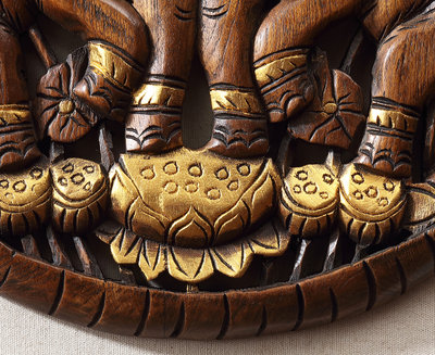 Decoración de Pared Elefante Tailandés en Madera Maciza - Image 13