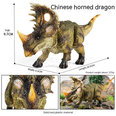 Dragón Cornudo Dinosaurio Simulado - Juguete Educativo para Niños - Image 7