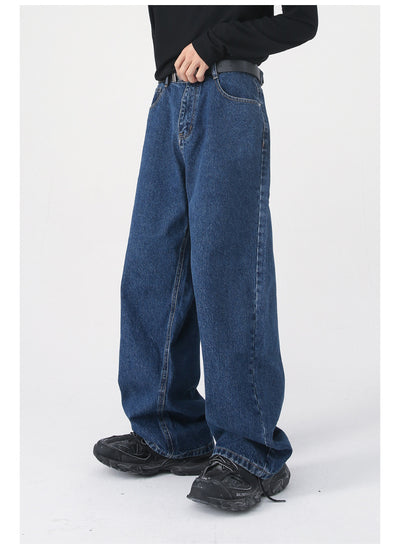 Jeans Retro Holgados con Cintura Elástica Estilo Coreano para Hombre - Image 41