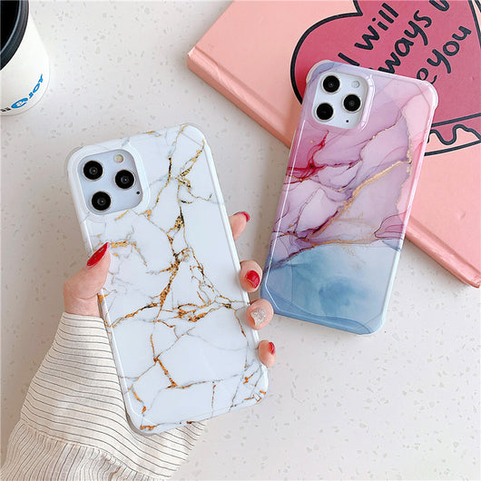 Funda de Mármol Dorado con Protección de Cuatro Esquinas - Image 20