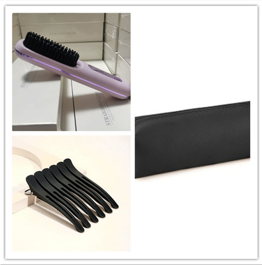 Plancha Alisadora 2 en 1 con Cepillo Alisador Inalámbrico de Calentamiento Rápido USB - Image 18