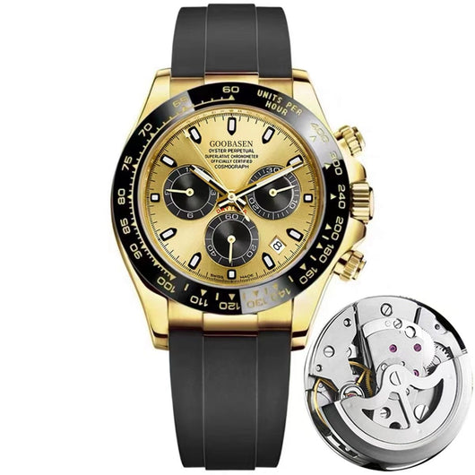 Reloj Mecánico para Hombre con Calendario y Movimiento Quartz - Image 3
