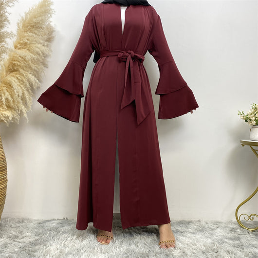 Cardigan Elegante con Bolsillos y Doble Manga para Mujer - Image 5