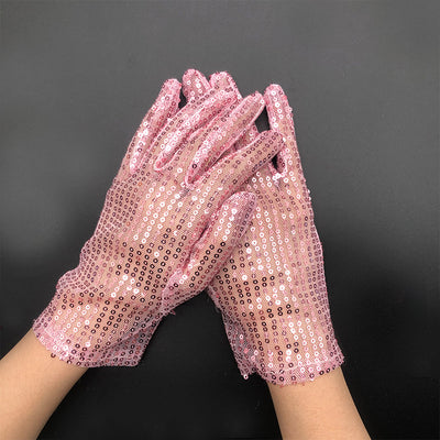 Guantes Reflectantes con Lentejuelas para Presentaciones Escénicas - Image 11