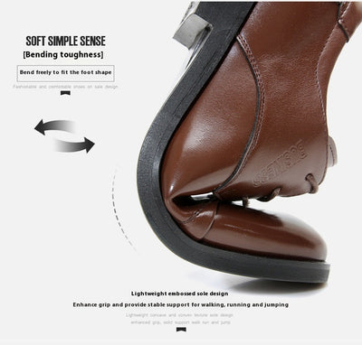Zapatos Formales de Cuero para Hombre Talla Grande - Respirable y Cómodo - Image 10
