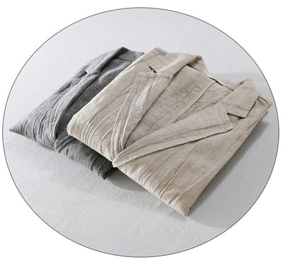 Camisa Suelta de Lino para Hombre - Diseño Minimalista y Versátil - Image 12