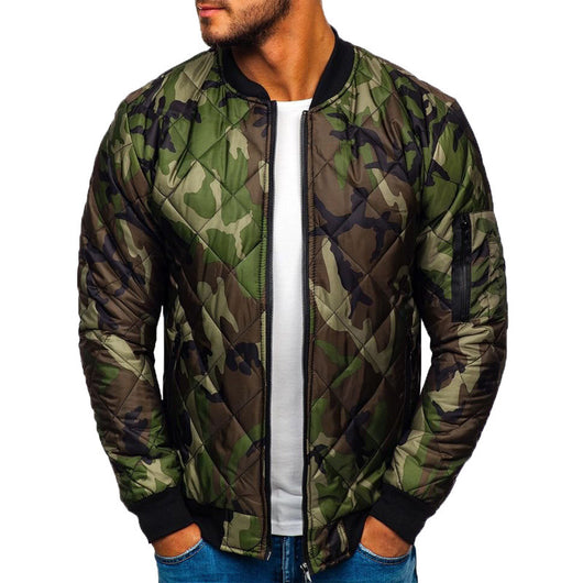 Chaqueta Béisbol Camuflaje Slim Fit Algodón Resistente al Viento - Image 8