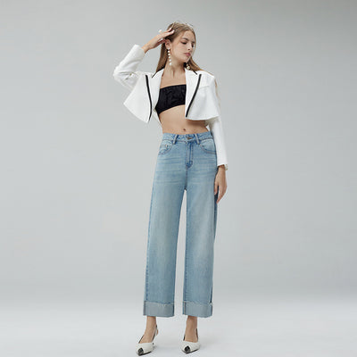 Pantalones Anchos Cropped para Mujer - Estilo Moderno y Versátil - Image 4