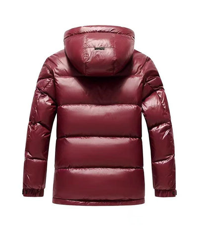 Chaqueta de Plumón Invierno Hombre con Grafeno - Abrigo Térmico Impermeable Negro y Dorado - Image 11