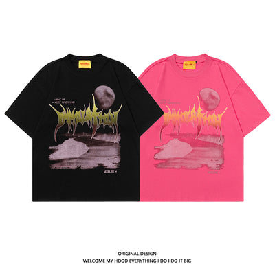 Camiseta Hombre Street Hip-hop Graffiti Manga Corta - Image 3