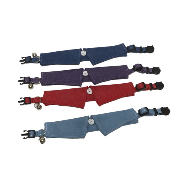 Collar Denim para Gatos - Diseño Moderno y Cómodo