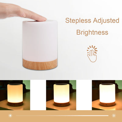 Lámpara Nocturna LED Multicolor con Diseño Veta de Madera - Image 7