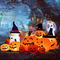 Fantasma Inflable Halloween con Rodajas de Calabaza para Exterior