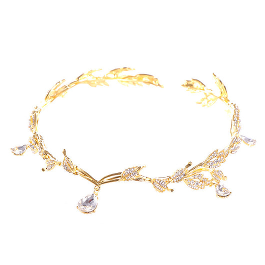 Corona Dorada para Novia - Diadema de Boda Elegante - Image 6