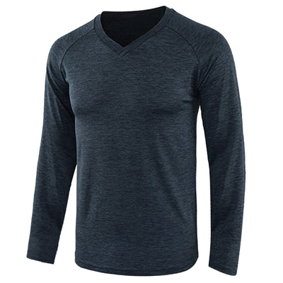 Camiseta Raglan de Manga Larga en Color Sólido para Hombre - Image 11