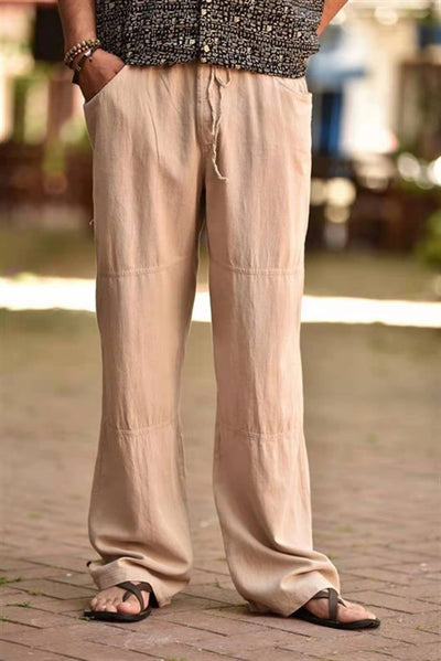 Pantalones de Lino Talla Grande con Bolsillos para Hombre - Image 5